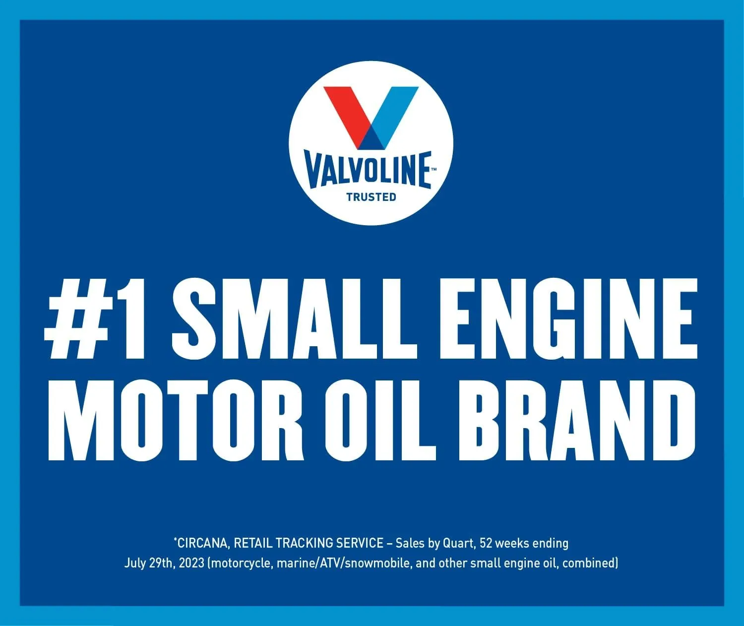 Valvoline 2-Cycle Multi-Purpose TCW-3 Motor Oil 1 QT, Case of 6
