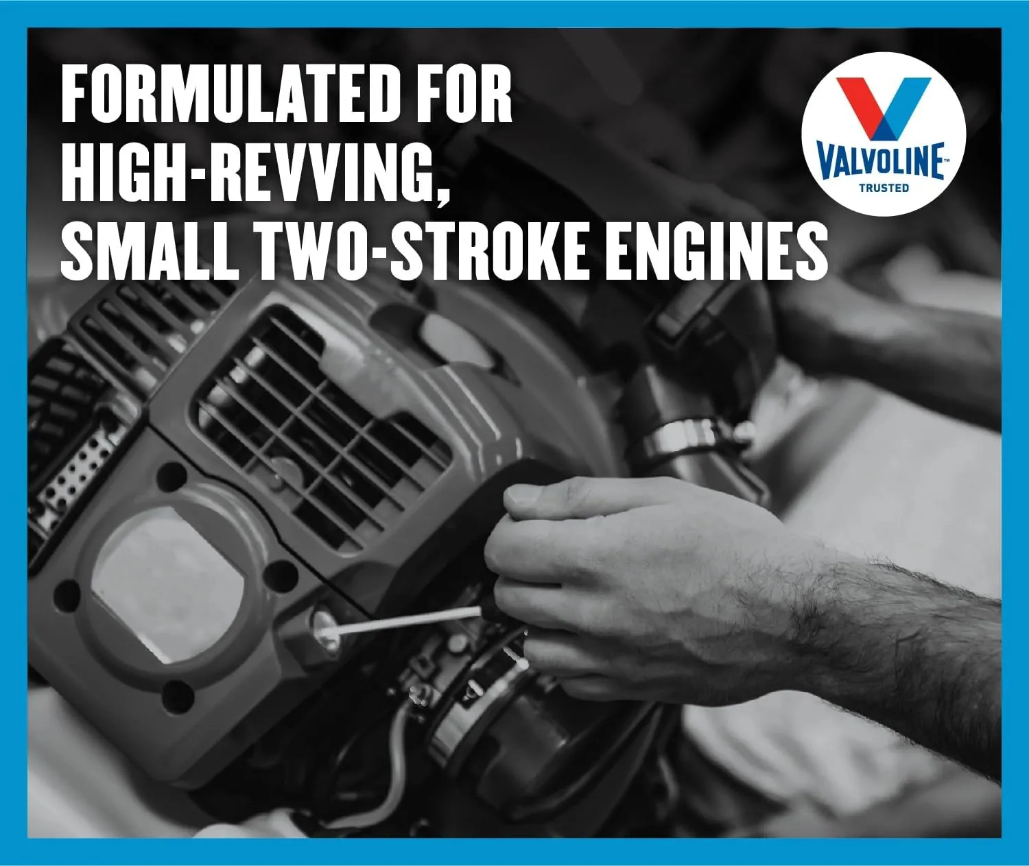 Valvoline 2-Cycle Multi-Purpose TCW-3 Motor Oil 1 QT, Case of 6