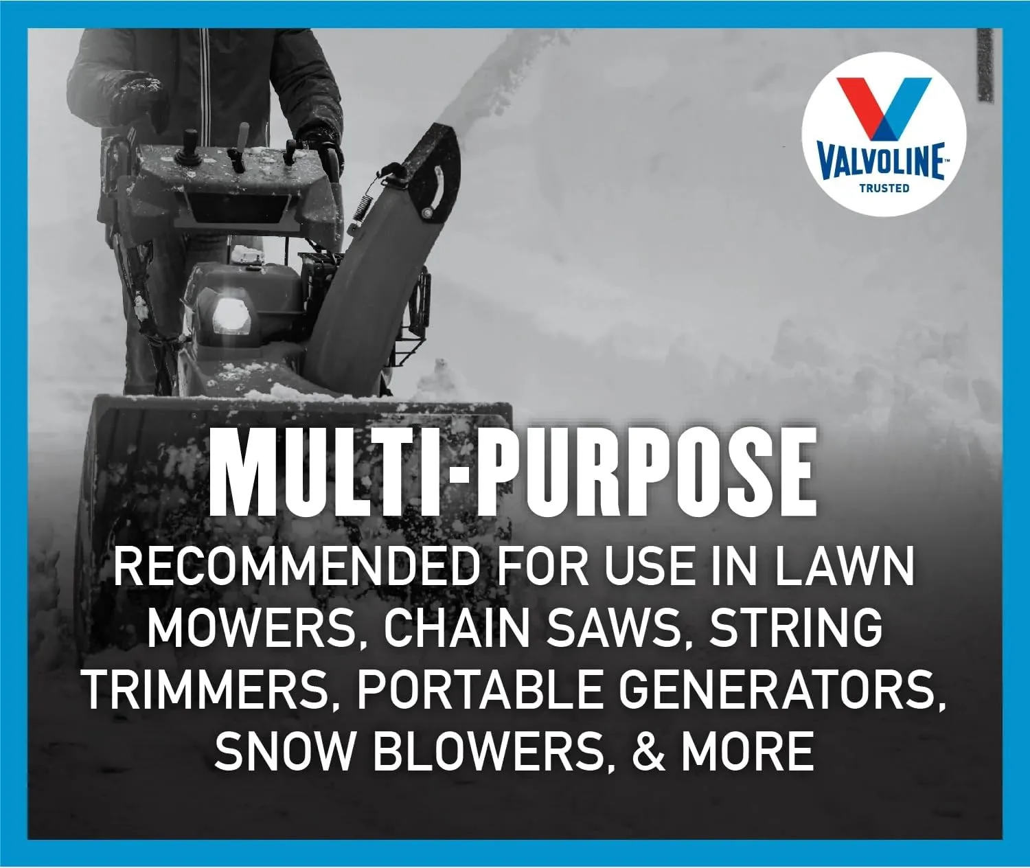 Valvoline 2-Cycle Multi-Purpose TCW-3 Motor Oil 1 QT, Case of 6