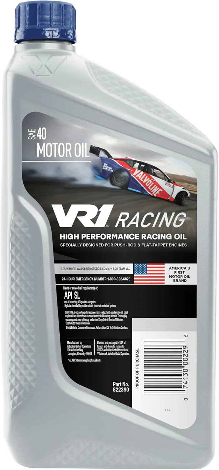 Valvoline VR1 Racing Motor Oil
