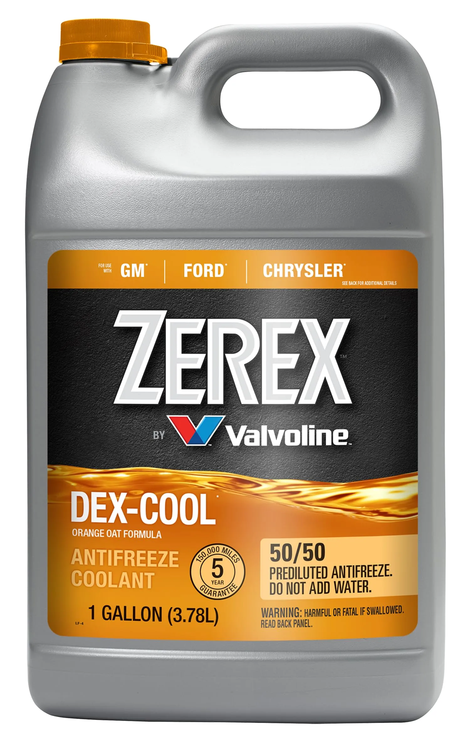 Zerex Dex-Cool 50/50 Ready-to-Use Antifreeze Coolant 1 Gallon