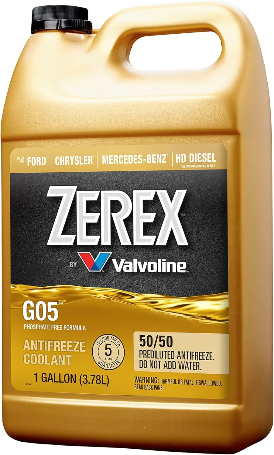Zerex G05 Phosphate Free 50/50 Ready-to-Use Antifreeze/Coolant 1 GA