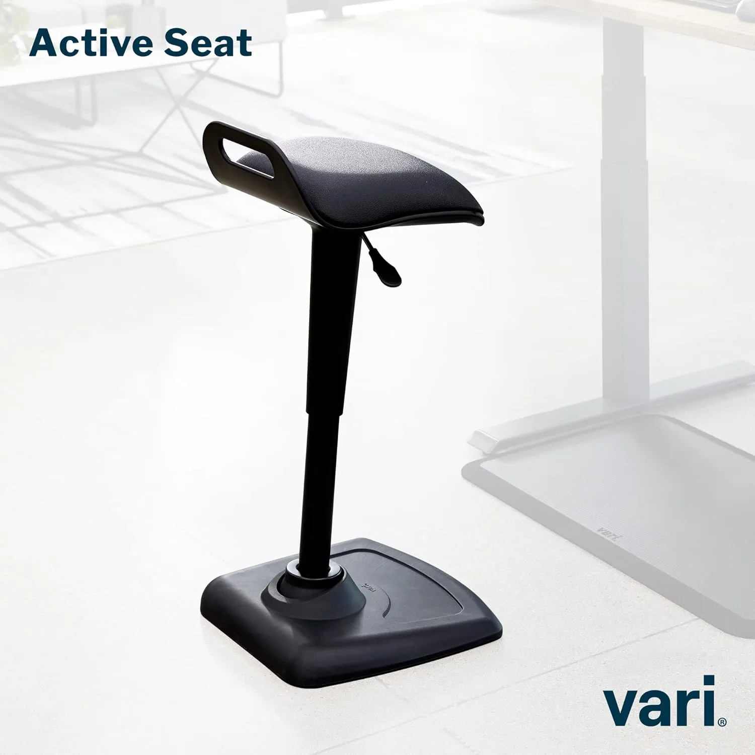 Vari Active Seat - Adjustable Ergonomic Standing Desk Chair for Adults - Portable Home Office Furniture