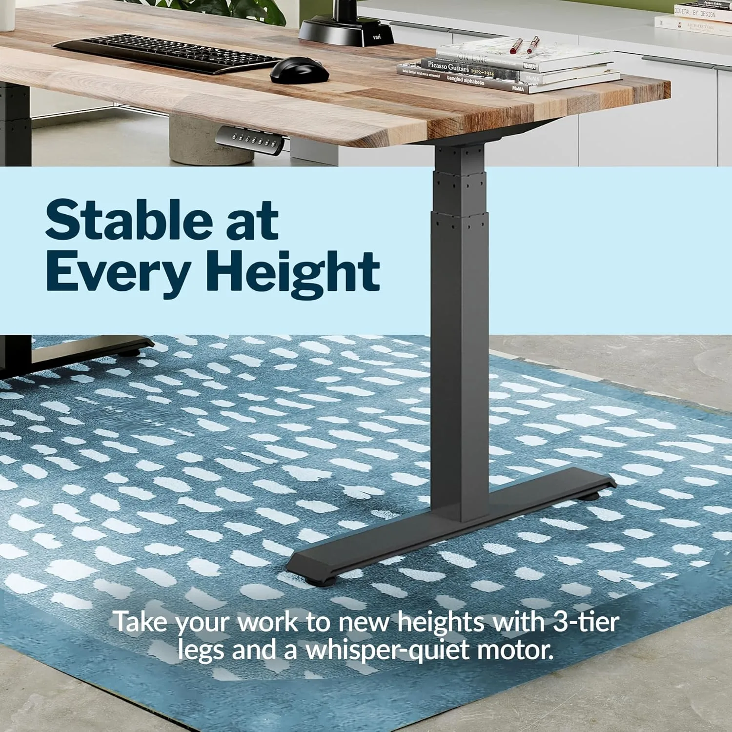 VARI ComfortEdge Electric Standing Desk – Adjustable Sit-Stand