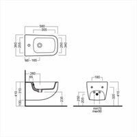 Vas WC SUSPENDAT HATRIA, NEXT A0Y1F102, NEGRU MAT CU CAPAC SOFT CLOSE Y1F302 INCLUS