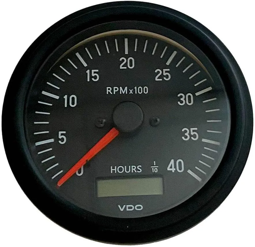 VDO Cockpit International Gen II 4K RPM Tachometer w/Hourmeter