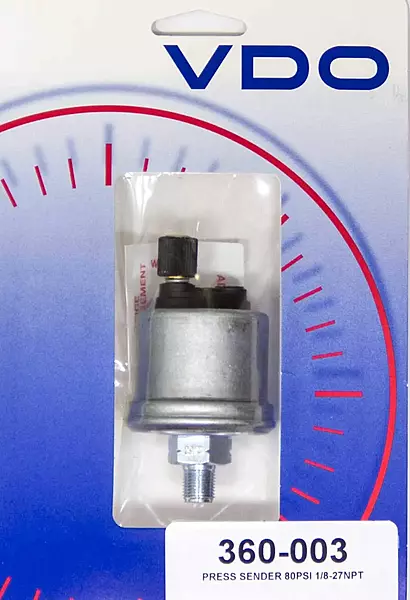 VDO Pressure Sender 80 PSI - 1/8-27 NPTF