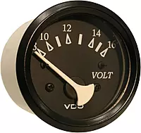 VDO 332-11805 Cockpit Marine Black Voltmeter 8-16V - Black
