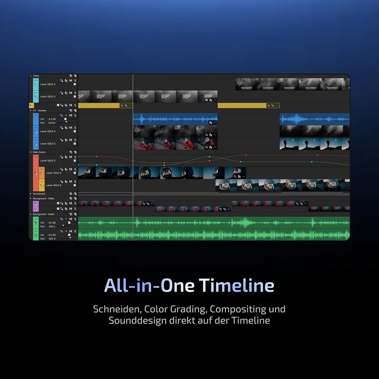 VEGAS Pro 23 — All-in-one software for video, audio and post-production | Video editing software| Video editing program