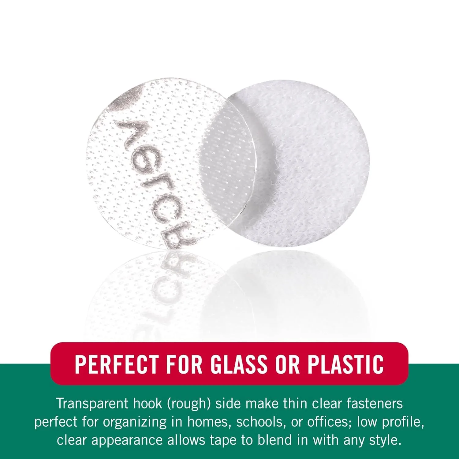 VELCRO Brand VELCRO Tape (95194) Indoor/Outdoor Hook & Loop Combo Packs, Dots, 3/4", Clear (200 Per Case) For Home & Office