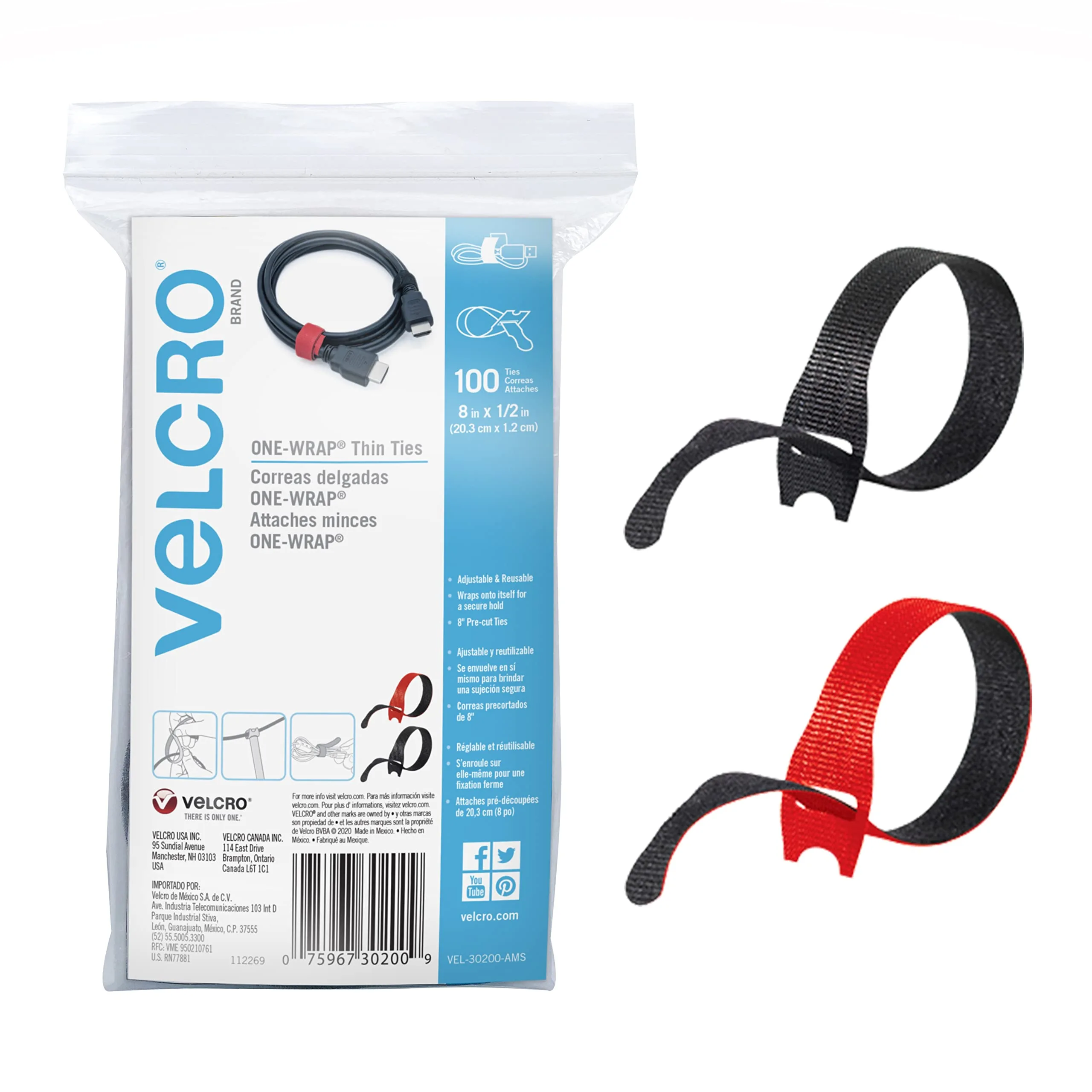 VELCRO Brand ONE-WRAP Cable Ties