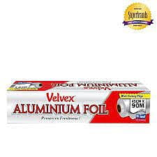 VELVEX ALUMINIUM FOIL 45cm x 90m VELVEX ALUMINIUM FOIL 45cm x 90m