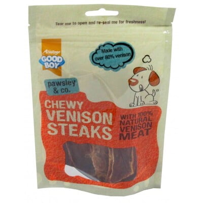 ARMITAGE CHEWY VENISON STEAKS - 80G (DOG TREAT) ARMITAGE CHEWY VENISON STEAKS - 80G (DOG TREAT)