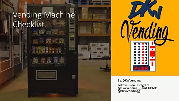 Vending Machine Buying Checklist