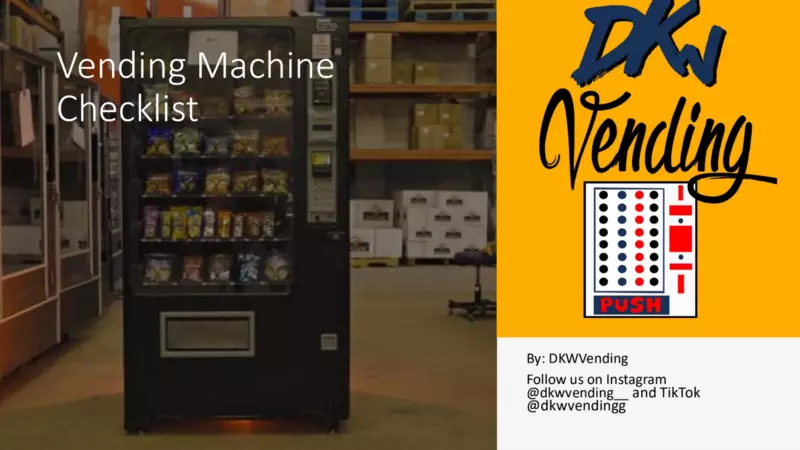 Vending Machine Buying Checklist