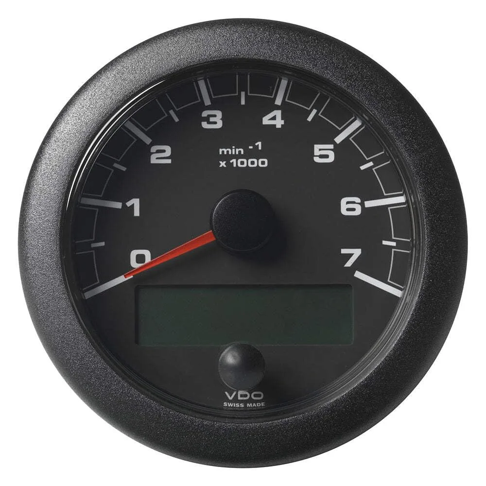 Veratron 3-3/8" (85MM) OceanLink  NMEA 2000  Tachometer - 7000 RPM - Black Dial & Bezel