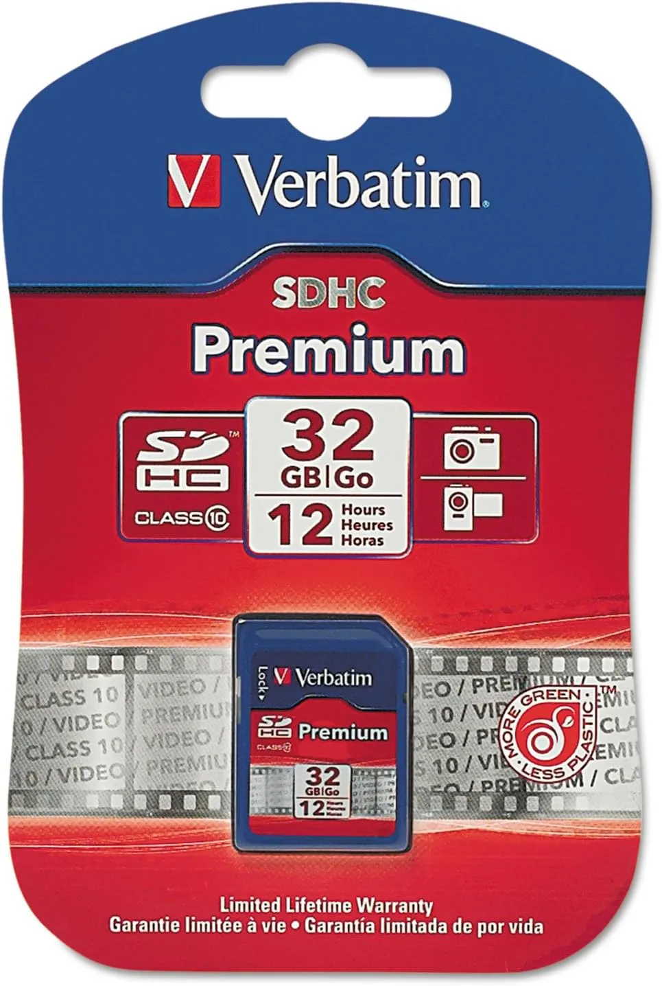 Verbatim Premium SDHC Memory Card UHS-I U1 Class 10