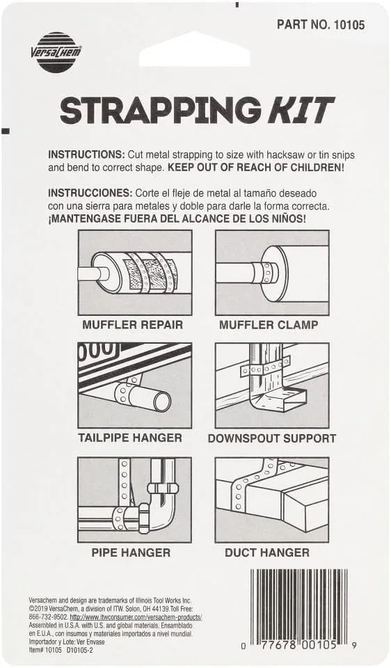 Versachem VC Muffler Metal Strapping Kit 10105