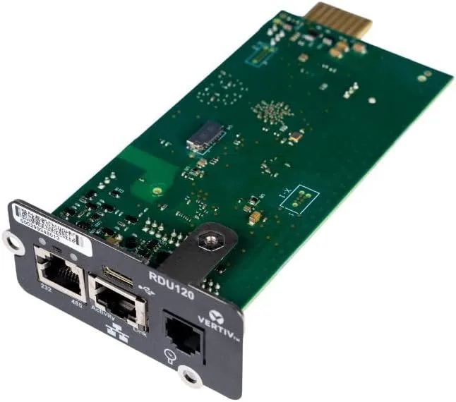 Vertiv Liebert IntelliSlot RDU120 - Network Card, Remote Monitoring Adapter, RS-485, USB Port