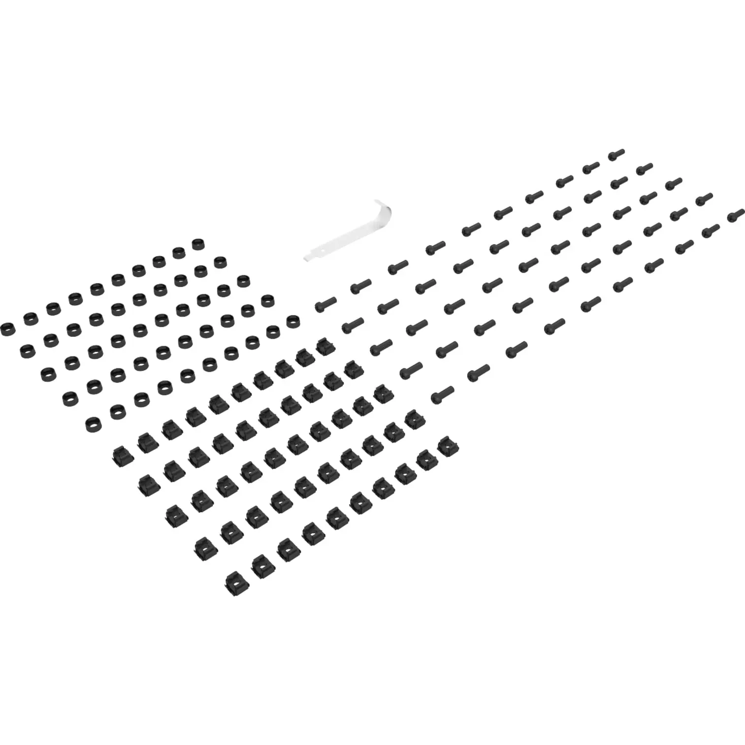 Vertiv VRA5000 Mounting Hardware – 50x M6 Cage Nuts, Washers & Screws, Black