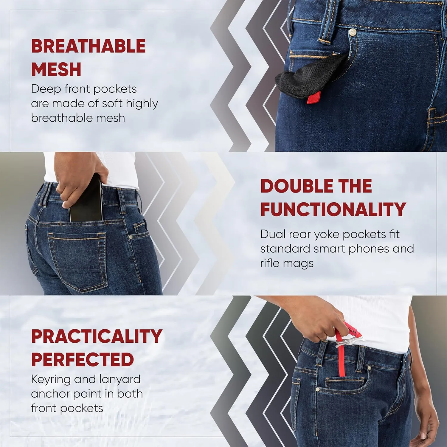 Vertx Burrell Women's Tactical Stretch 9-Pocket Jeans