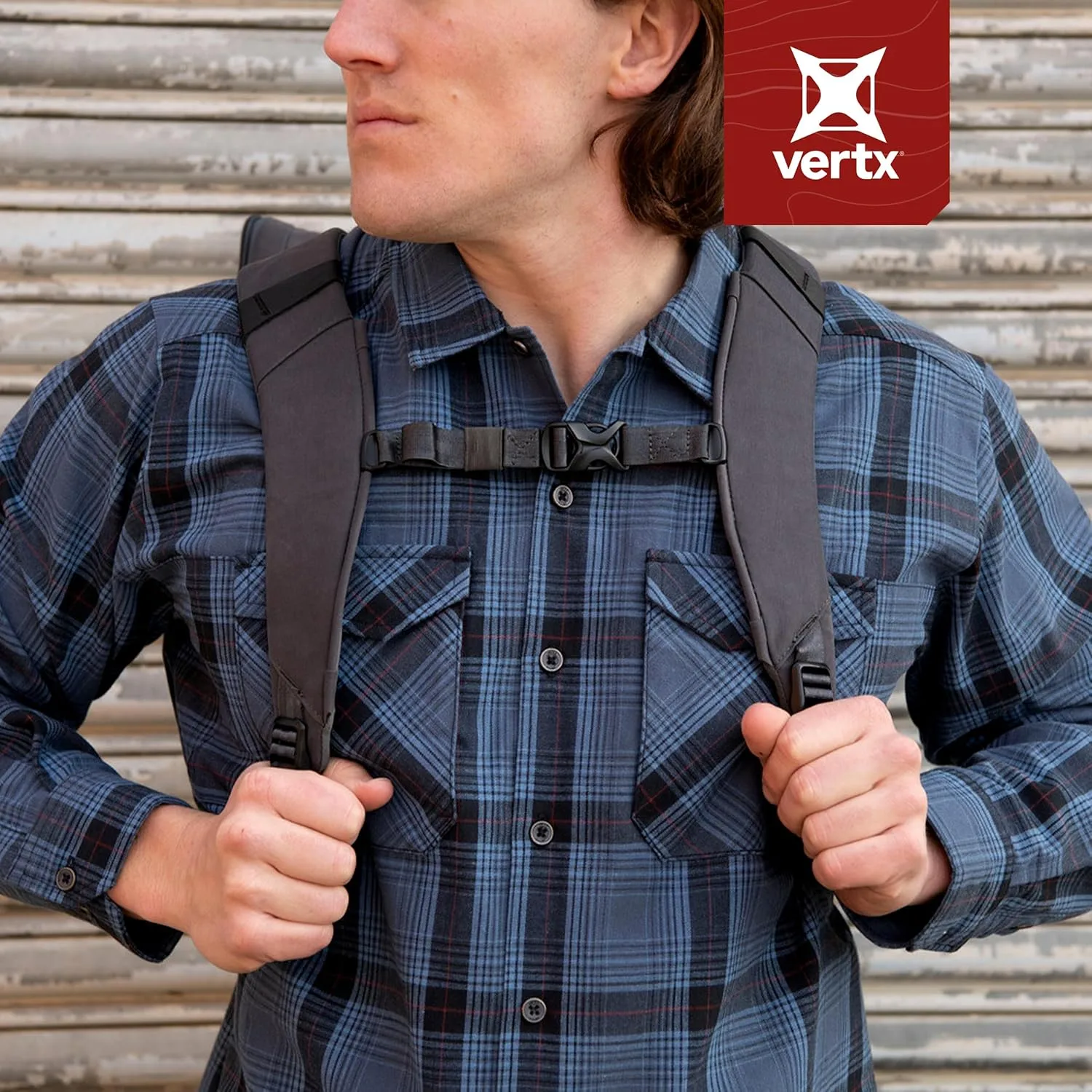 VERTX Canyon River Men's Tactical Flannel Shirt Long Sleeve