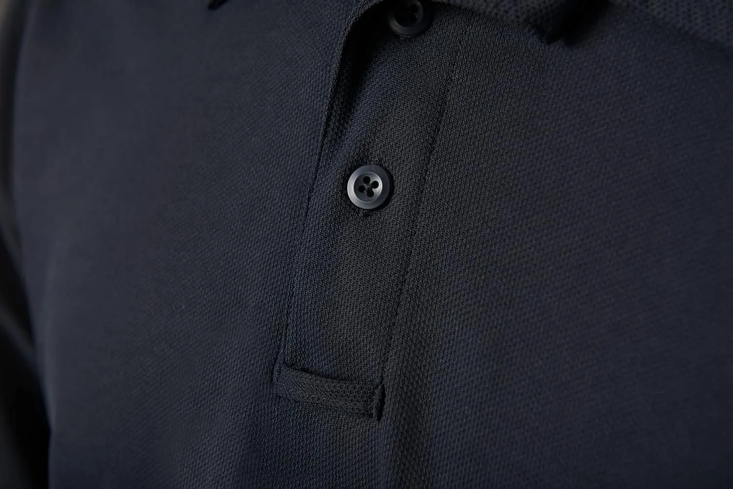 VERTX Mens Coldblack Long-Sleeve Tactical Polo Shirt