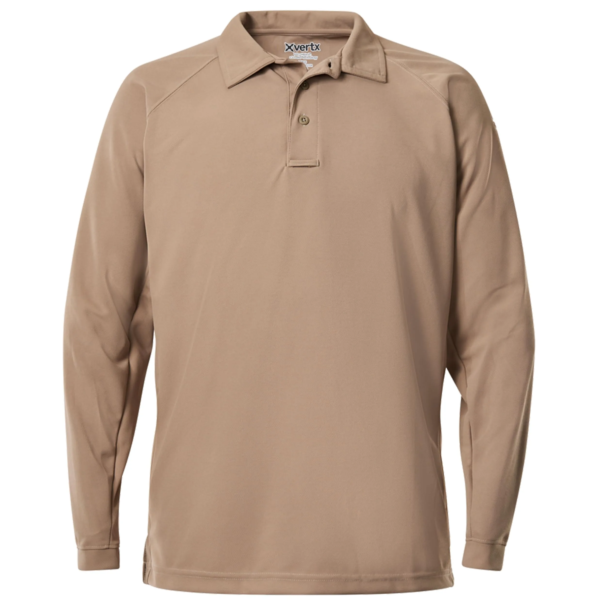 VERTX Mens Coldblack Long-Sleeve Tactical Polo Shirt