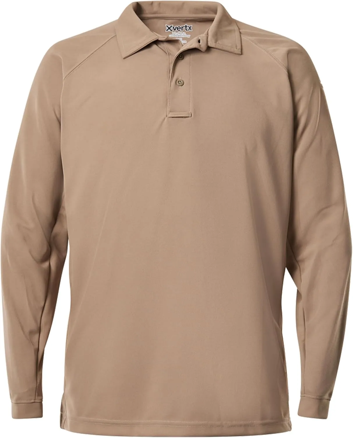 VERTX Mens Coldblack Long-Sleeve Tactical Polo Shirt