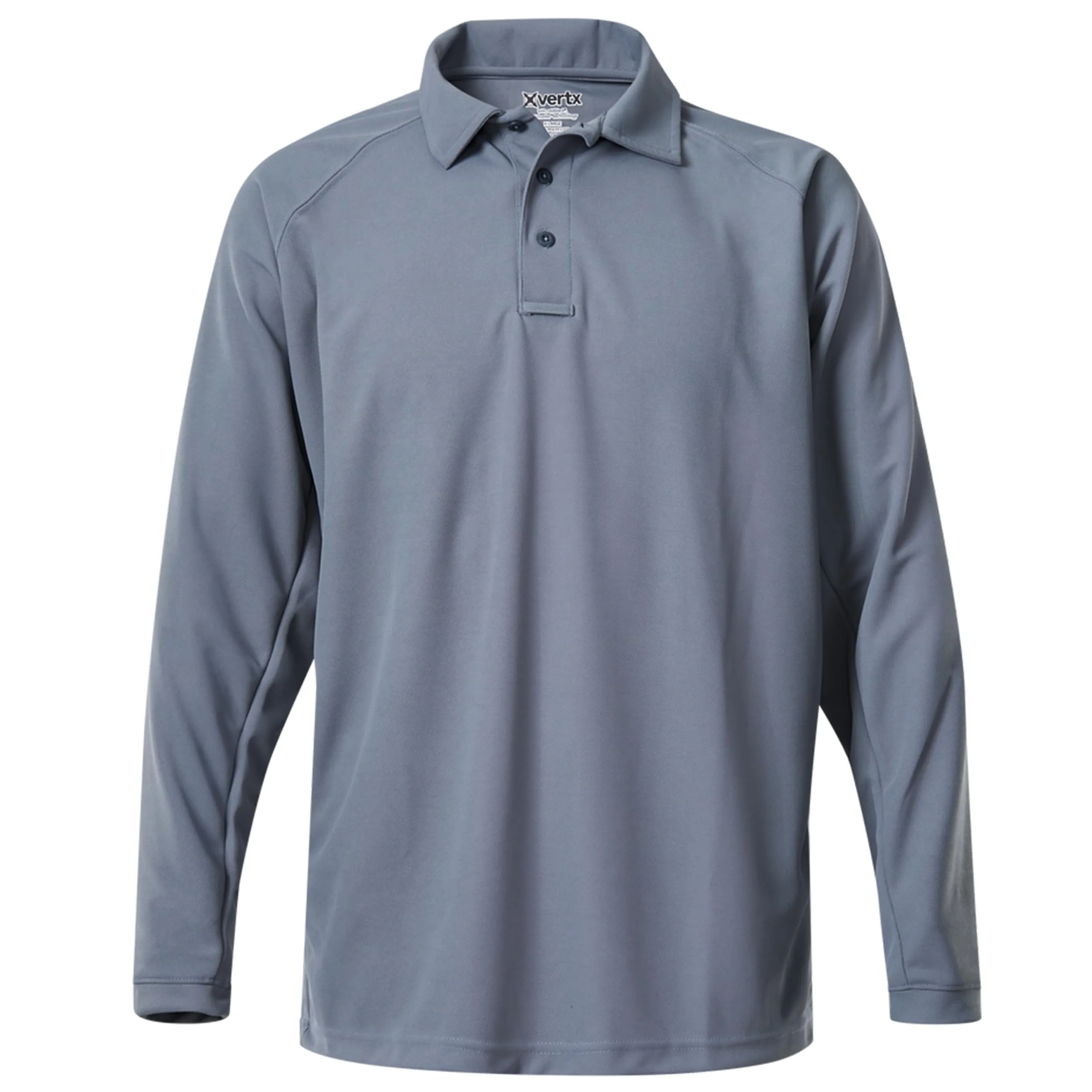 VERTX Mens Coldblack Long-Sleeve Tactical Polo Shirt