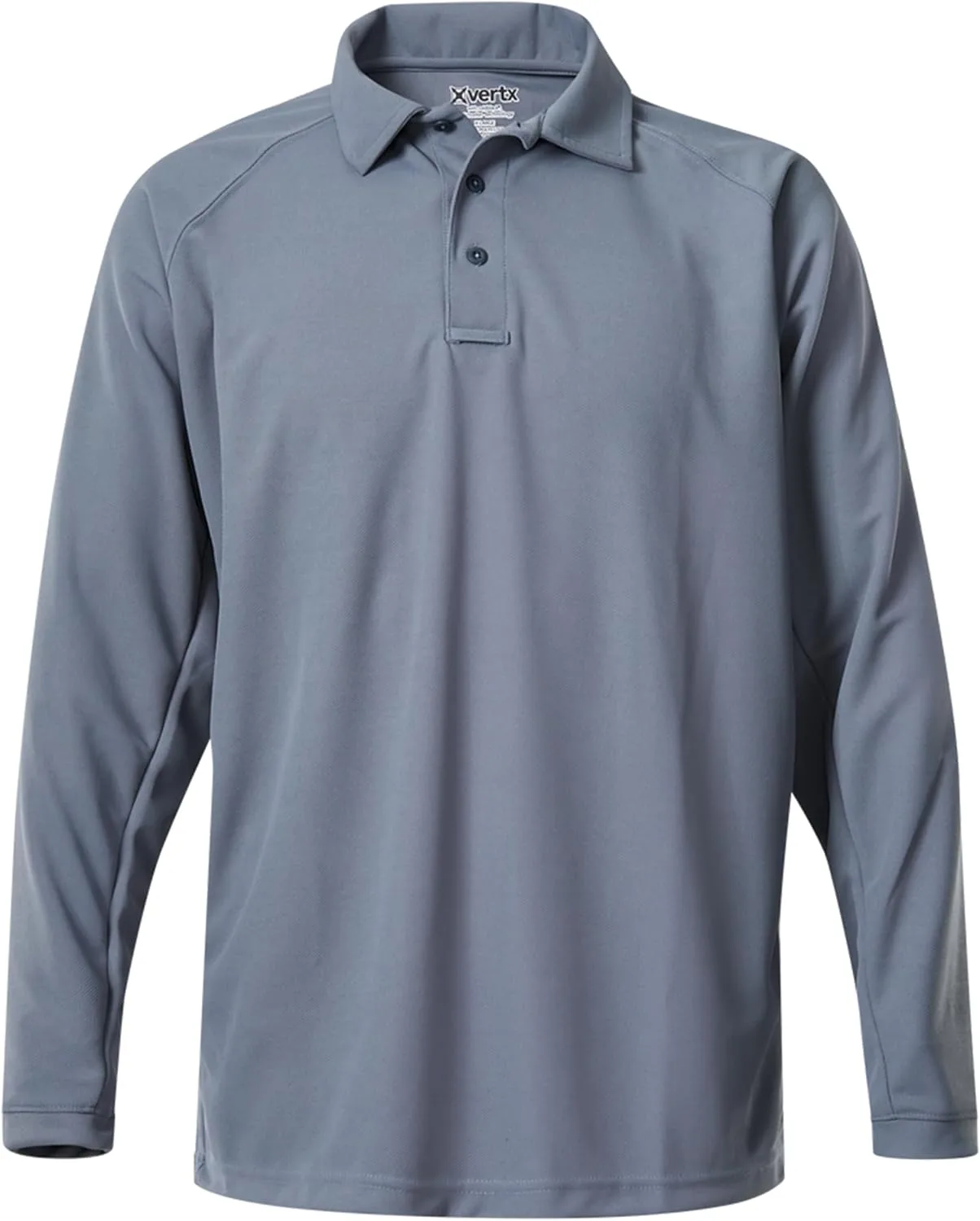 VERTX Mens Coldblack Long-Sleeve Tactical Polo Shirt