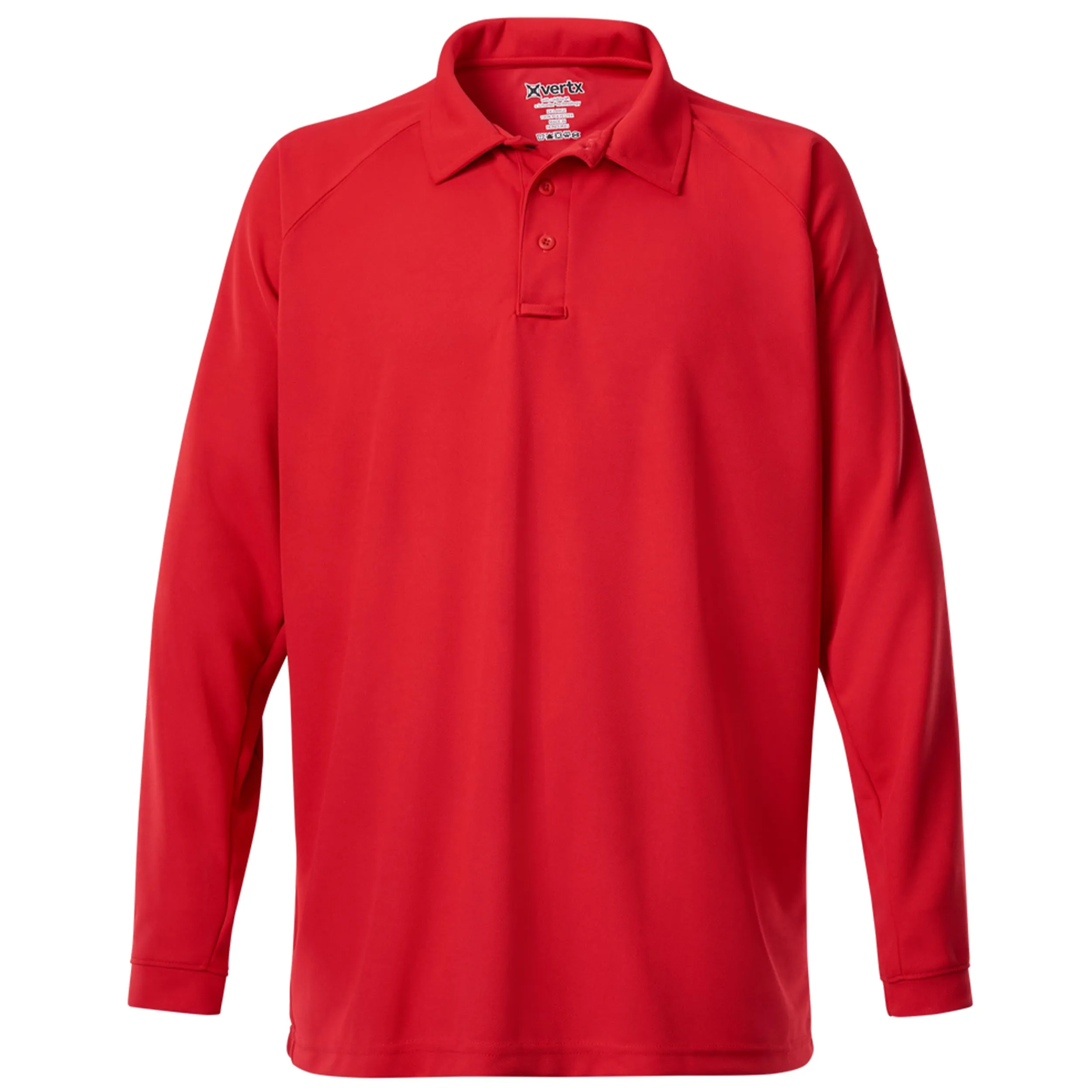 VERTX Mens Coldblack Long-Sleeve Tactical Polo Shirt