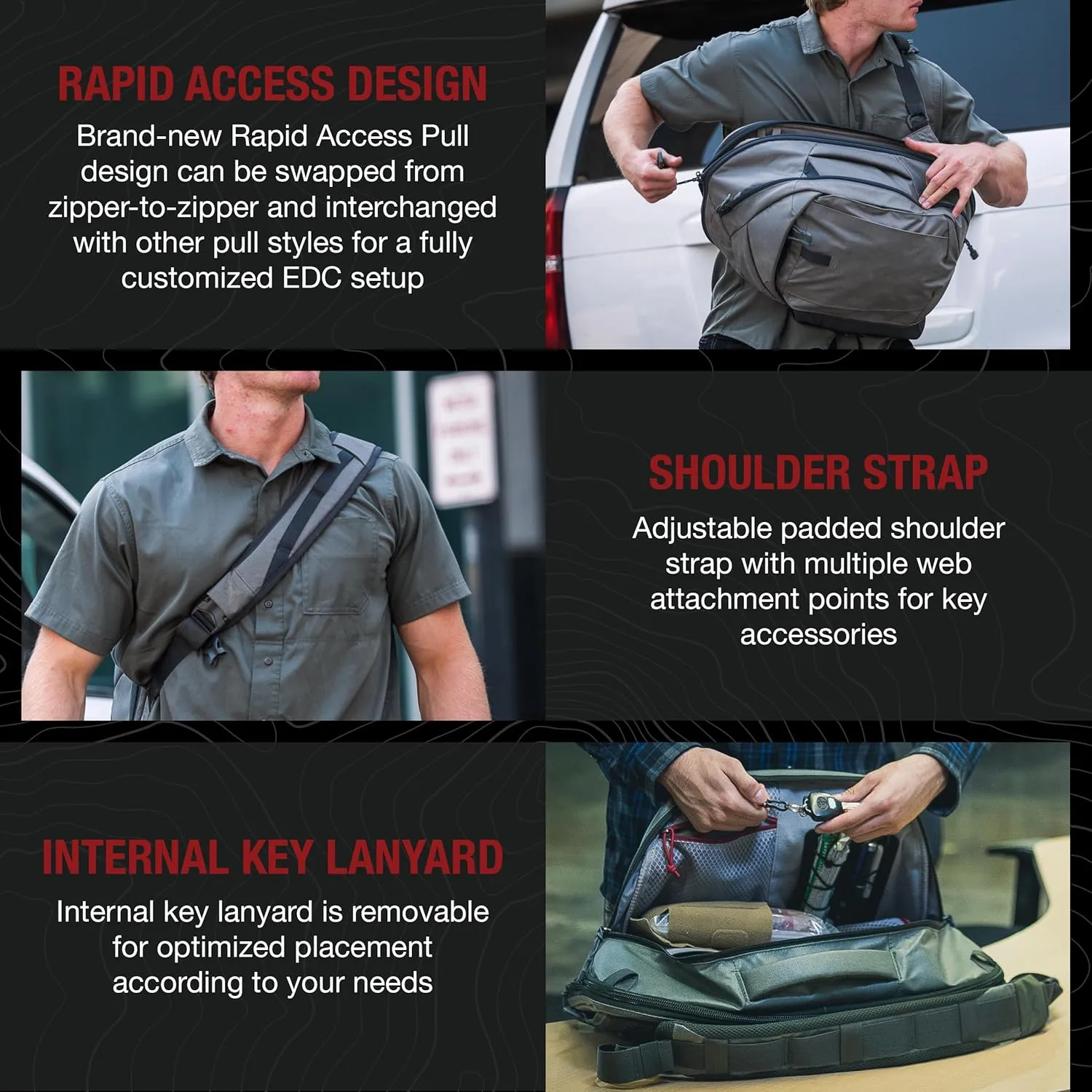 VERTX Commuter 22L EDC Tactical Sling Pack Backpack
