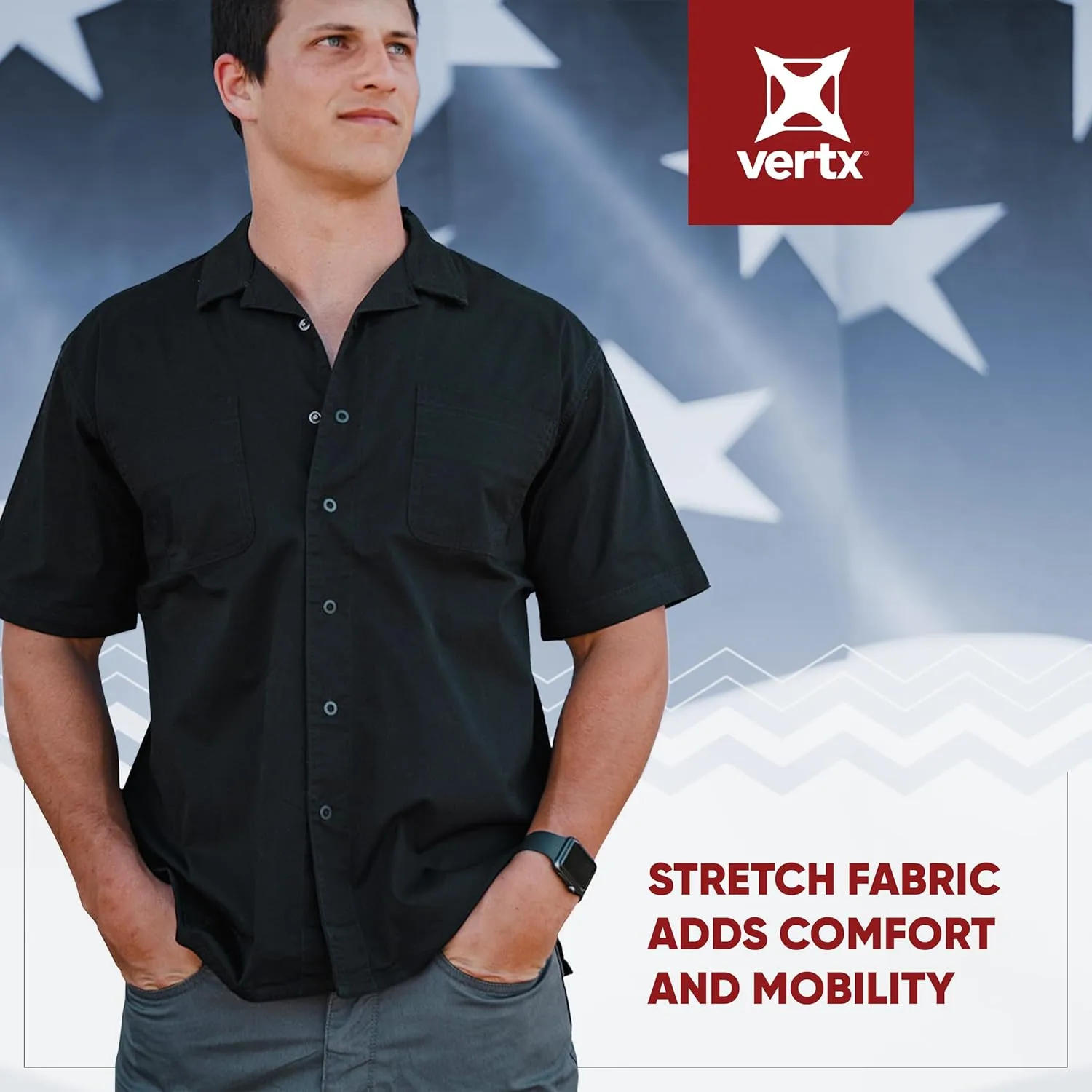 VERTX Dadeland CCW Mens Concealed Carry Shirt