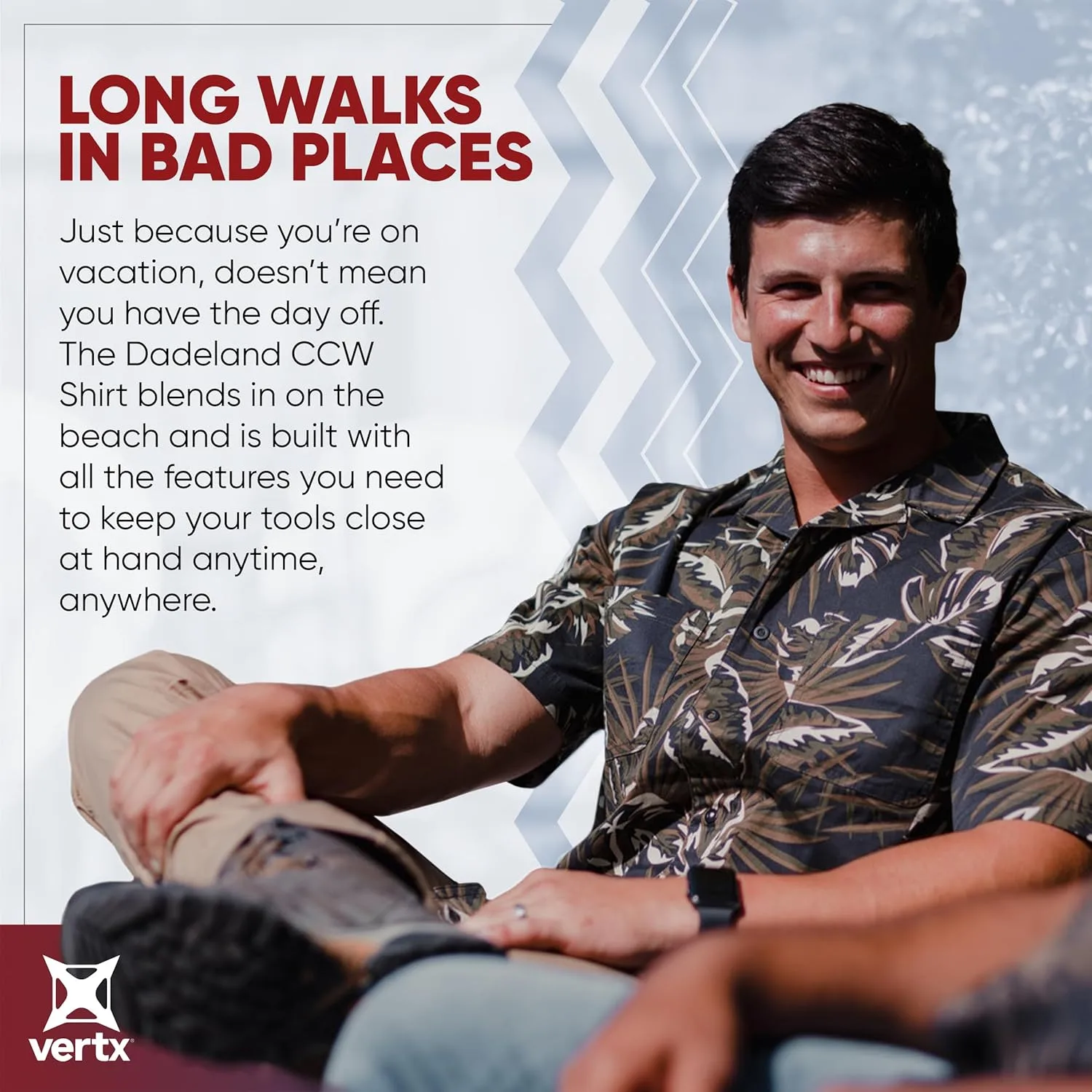 VERTX Dadeland CCW Mens Concealed Carry Shirt