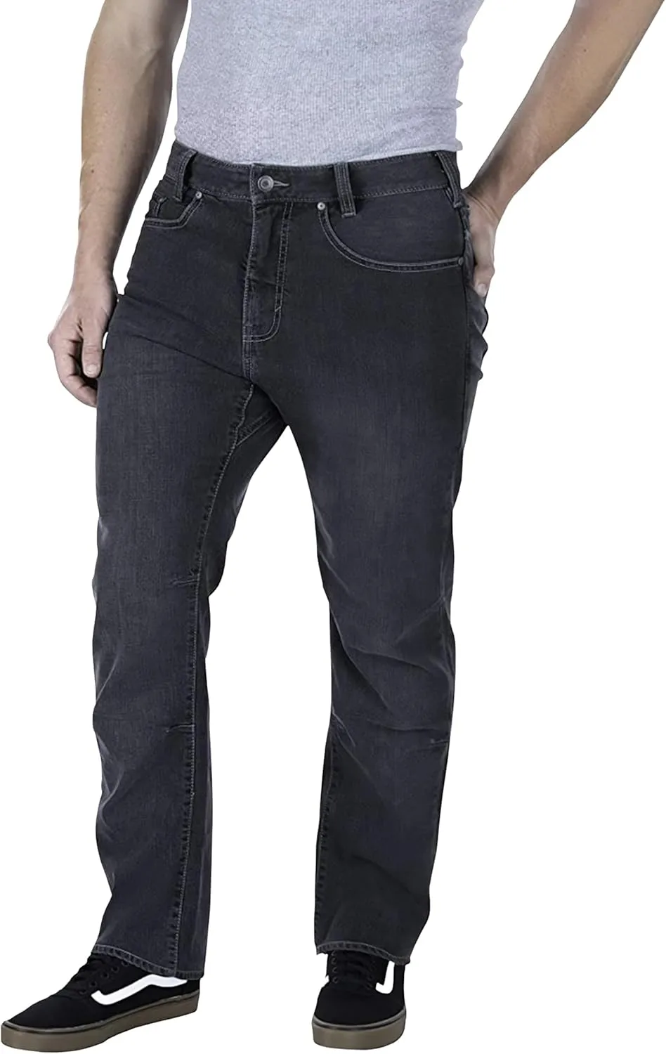 VERTX Defiance Men's Tactical Jeans, Relaxed Fit Stretch, 11 Pockets