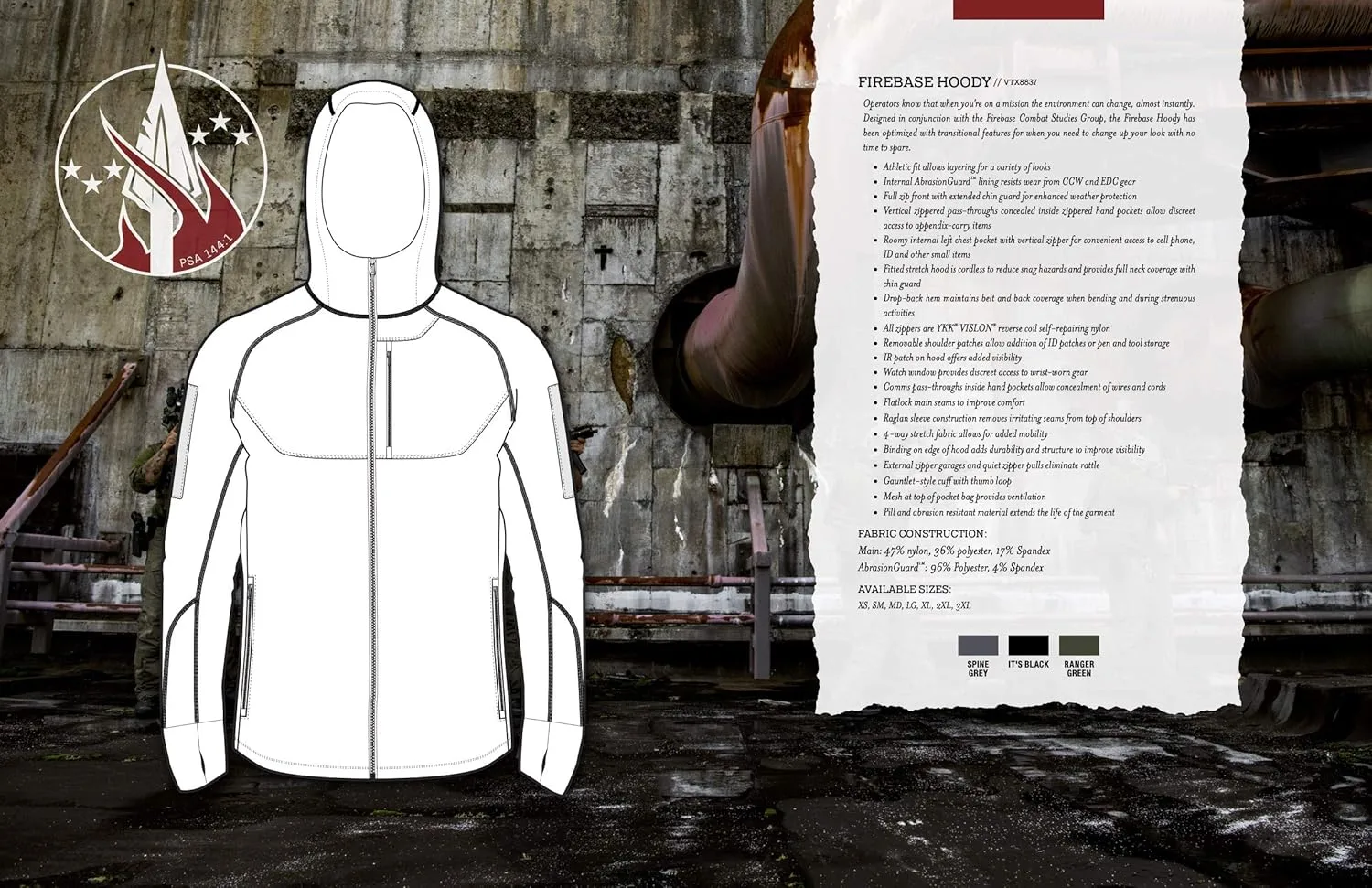 Vertx Men's Firebase Hoody