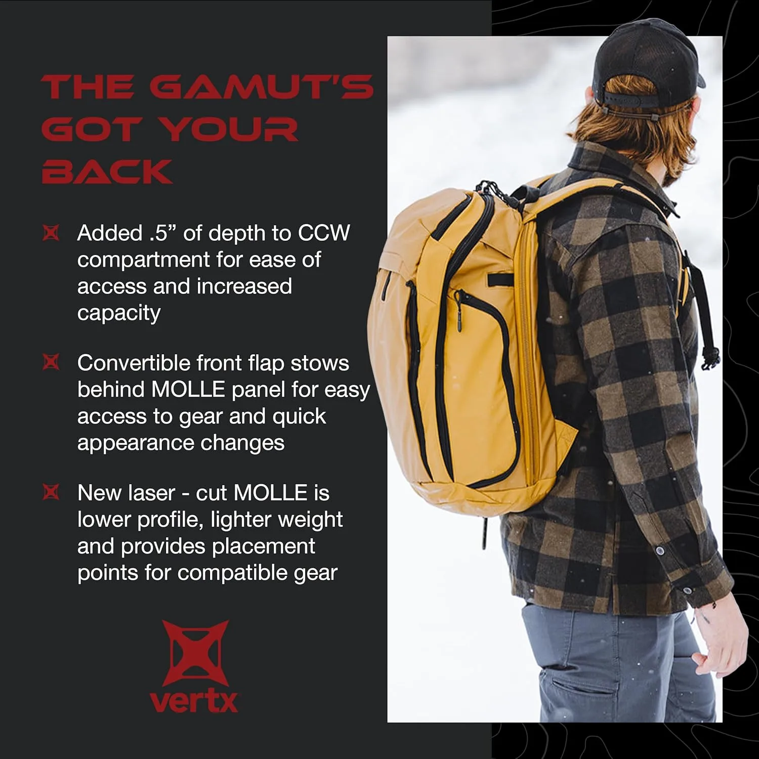 Vertx Gamut EDC Tactical Backpack CCW Bag