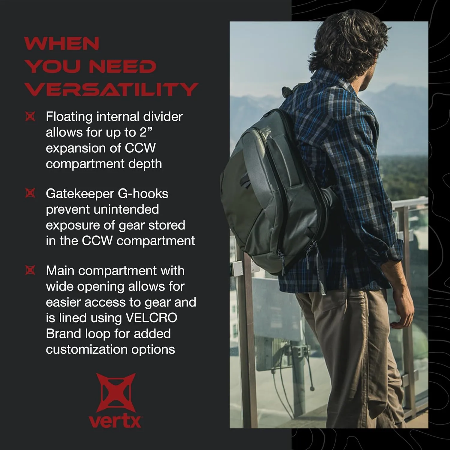 VERTX Keryx Tactical Sling Bag 20L