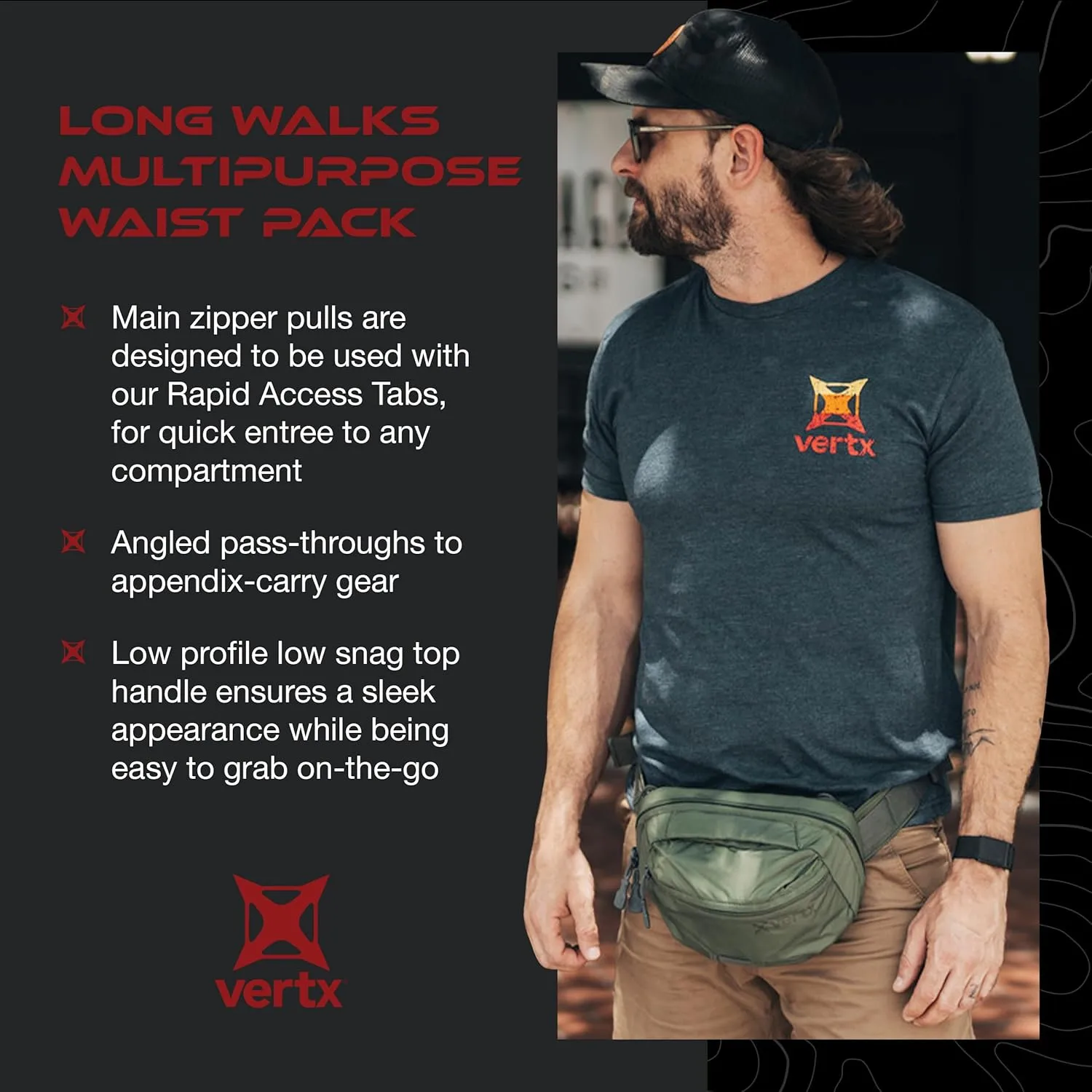 VERTX Long Walks MP Tactical Waist Pack