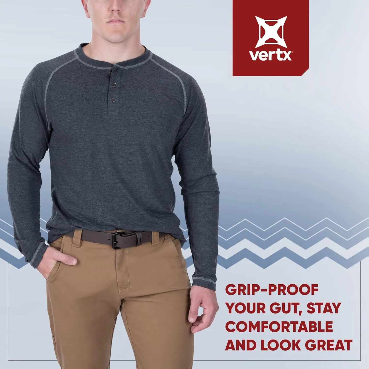 VERTX Men's Action Henley