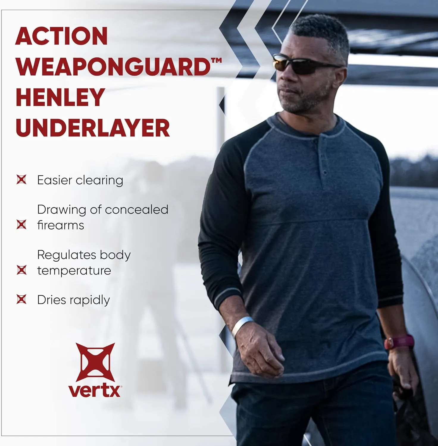 VERTX Men's Action Henley