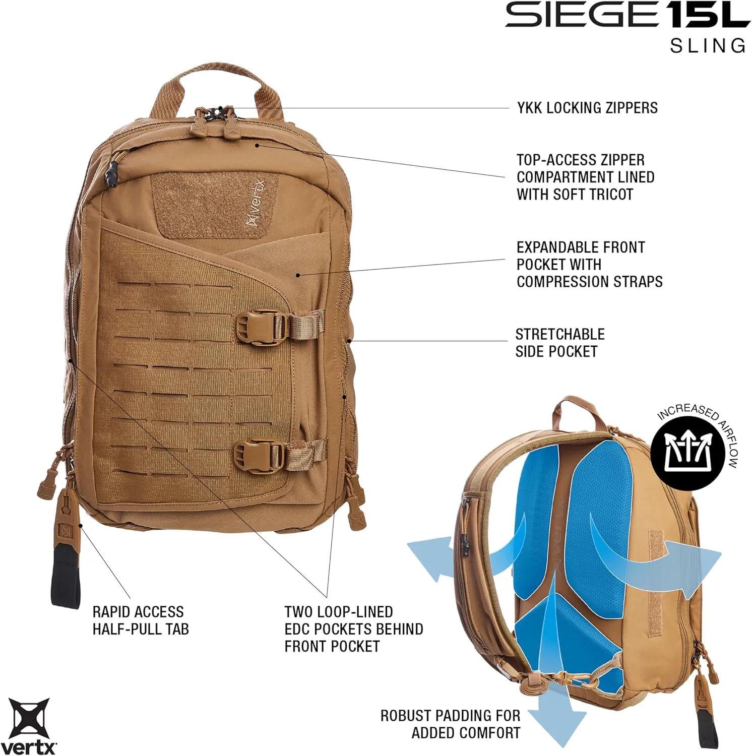 VERTX Siege Sling Bag