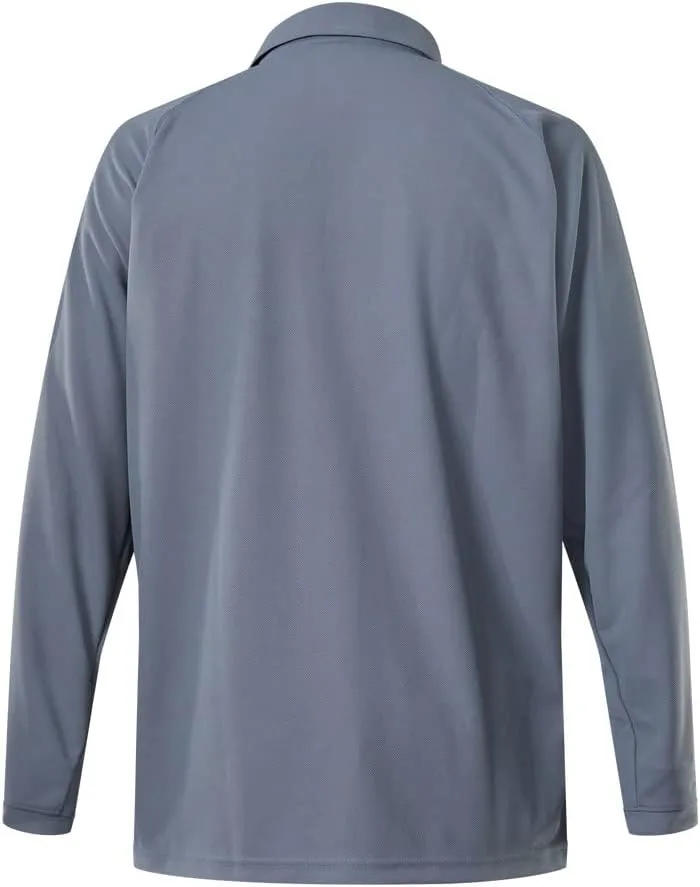 VERTX Mens Coldblack Long-Sleeve Tactical Polo Shirt