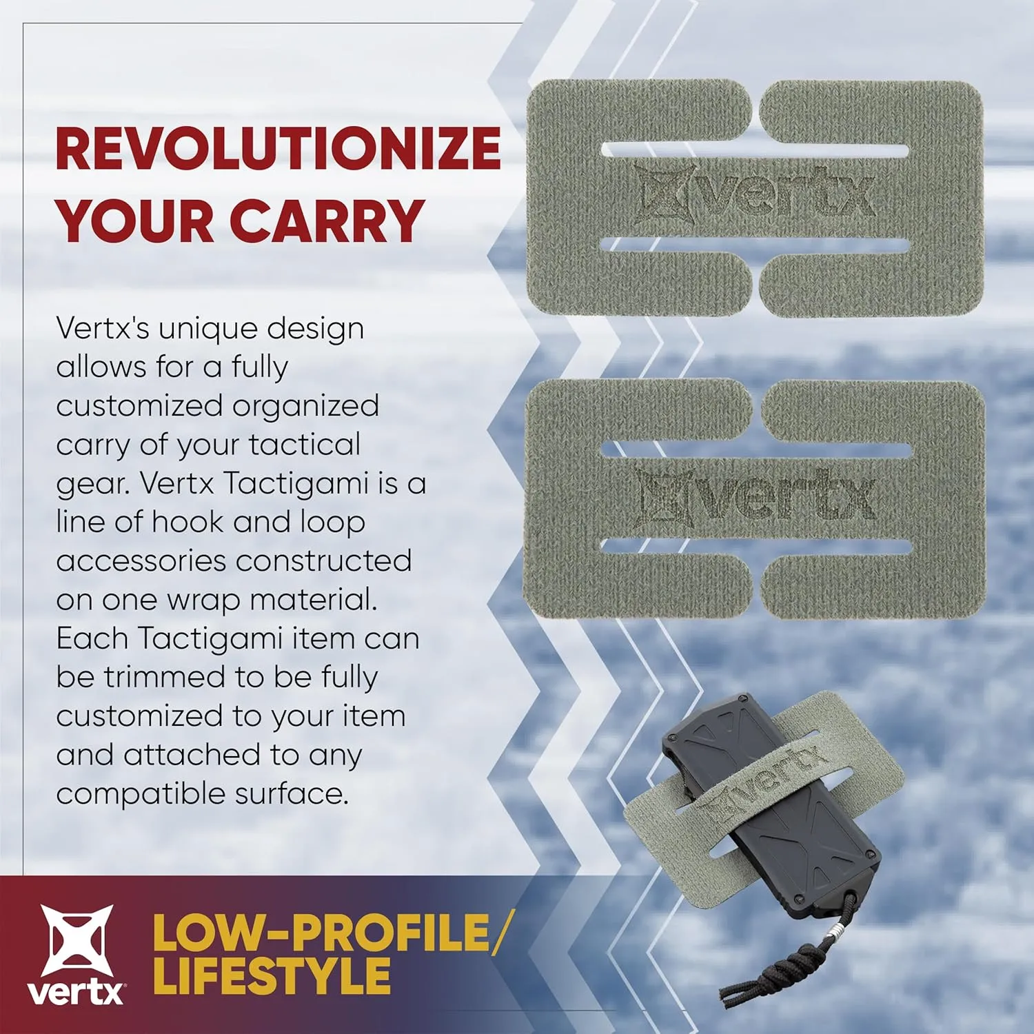 VERTX Tactigami BAP Tactical Belt Adaptor Panel Strap Attachment - MOLLE Compatible