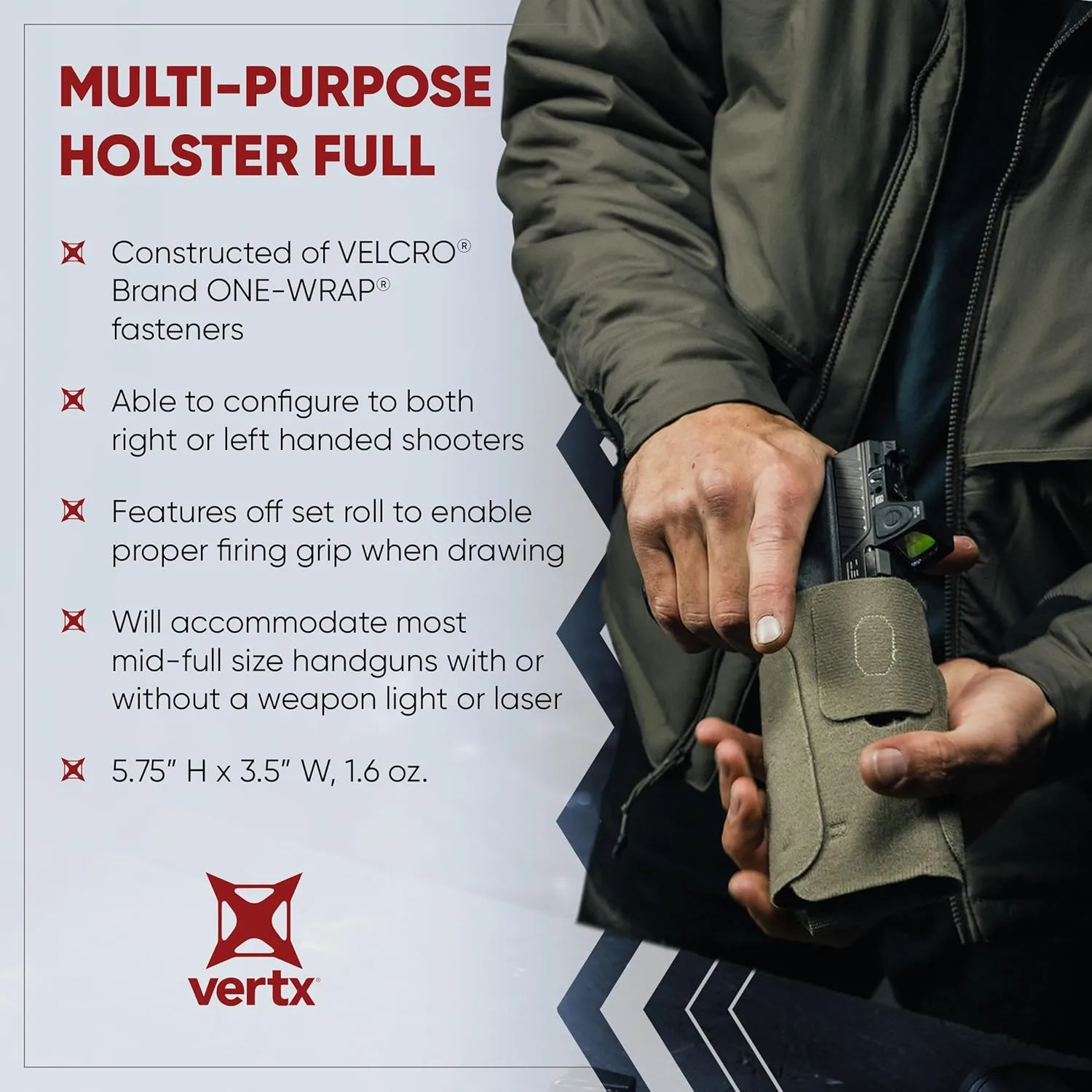 Vertx Tactigami MPH Universal Holster Ambidextrous Nylon
