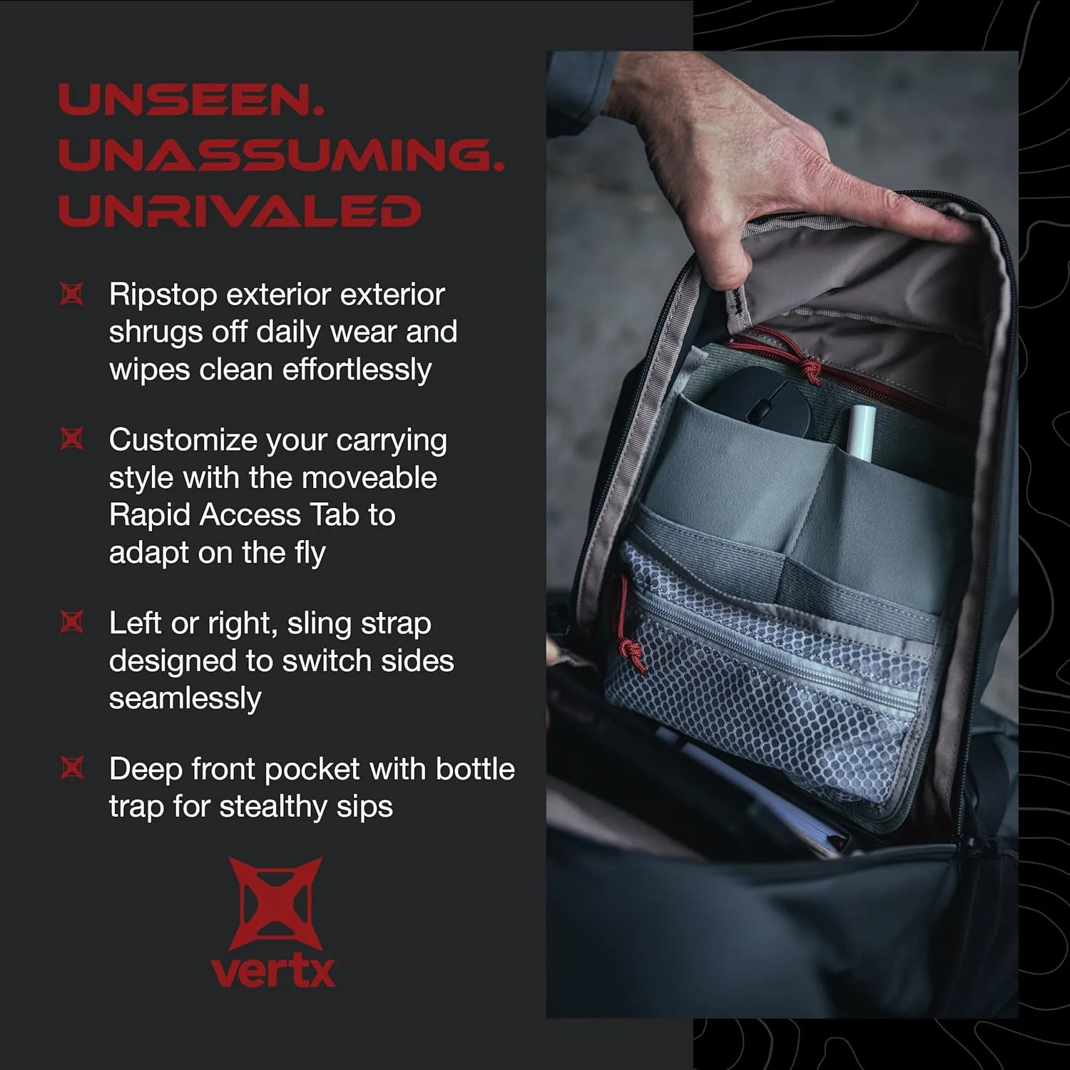 VERTX Urban Ghost Sling 10L CCW Tactical Bag
