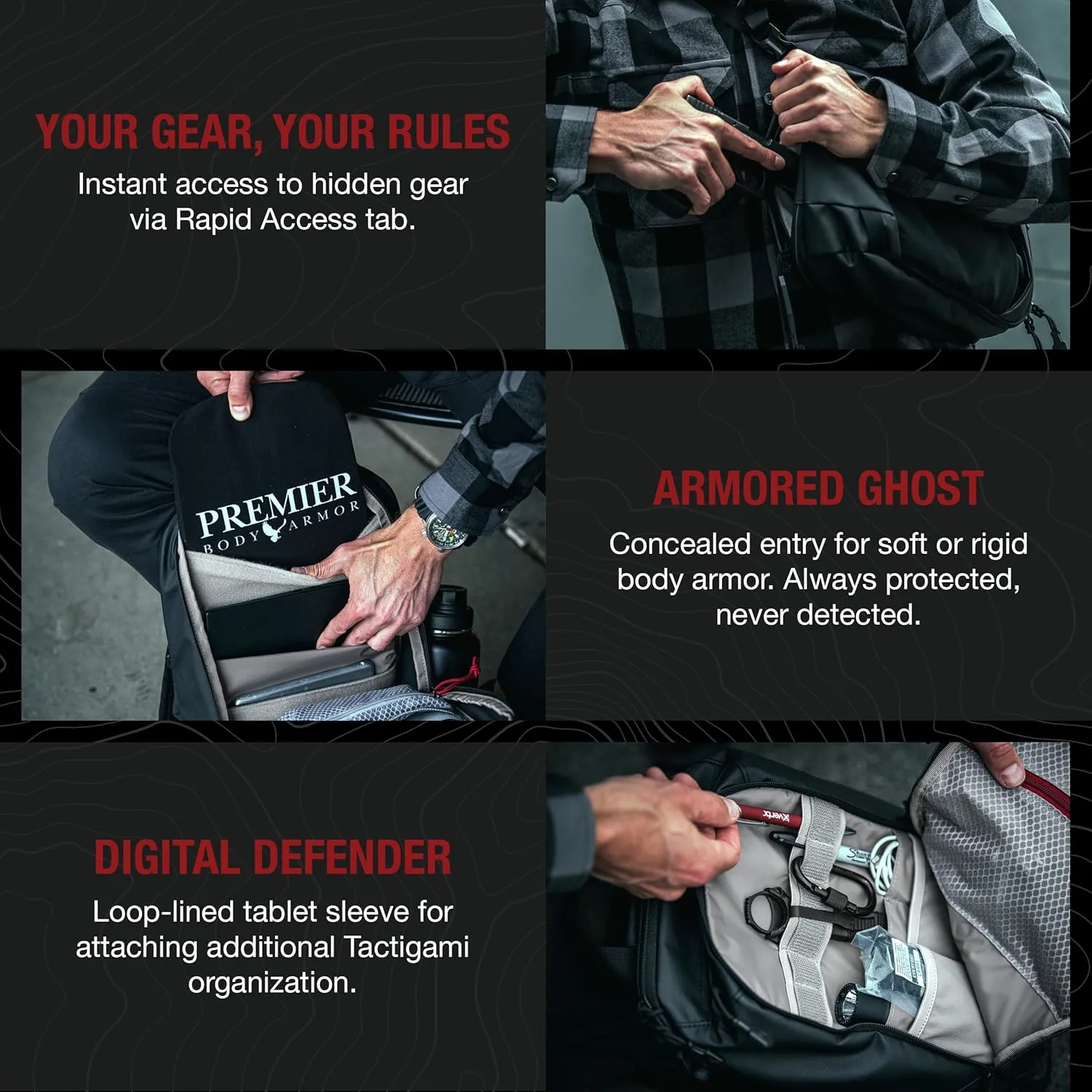 VERTX Urban Ghost Sling 10L CCW Tactical Bag