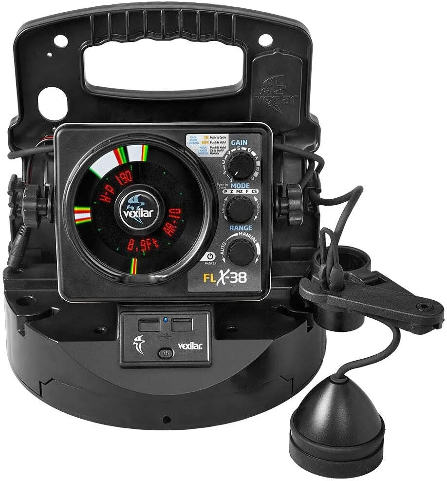 Vexilar FLX-38 BB Pro Pack Elite w/Broad Band Ice Ducer & Vexilar Lithium Battery