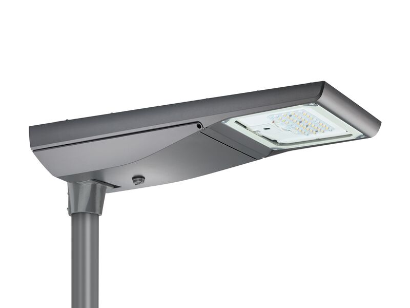 Signify SunStay Pro gen2, Solar streetlight, 18.3 W, 2706 lm, 3000 K, CRI70, BLE, Distribution medium 10, SDP1, Safety class III, IP66